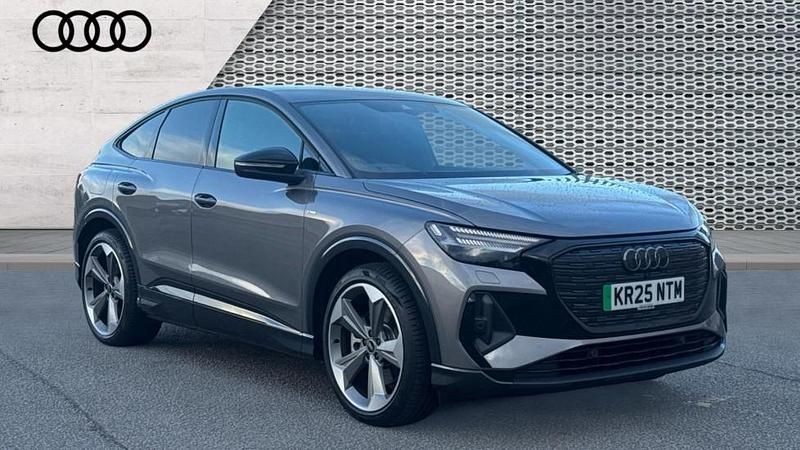 Grey Used 2025 Audi Q4 e-tron Black Edition SUV | £36,259 (Super price) - Image 1/4