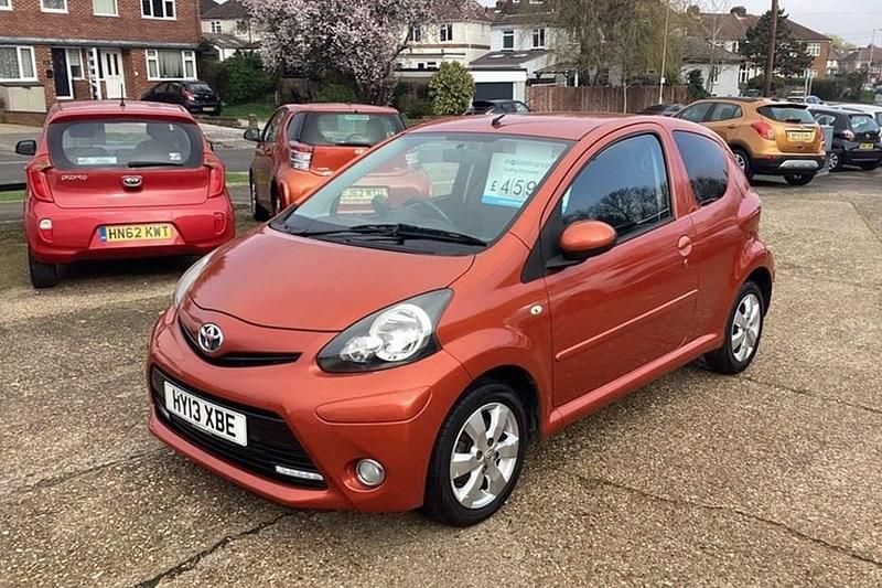 Used Toyota Aygo 68 HP (50 kW) 2013 Orange Hatchback