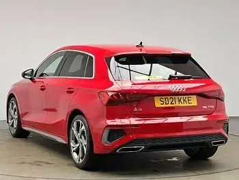 Used Audi A3 S-Line 150 HP (110 kW) 2021 Red Sedan