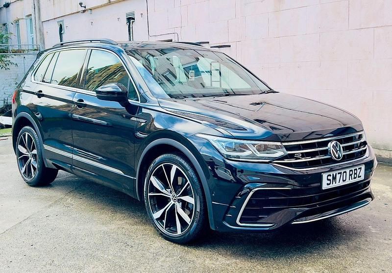 Black Used 2020 VW Tiguan R-line SUV | £21,795 (Fair price) - Image 1/4