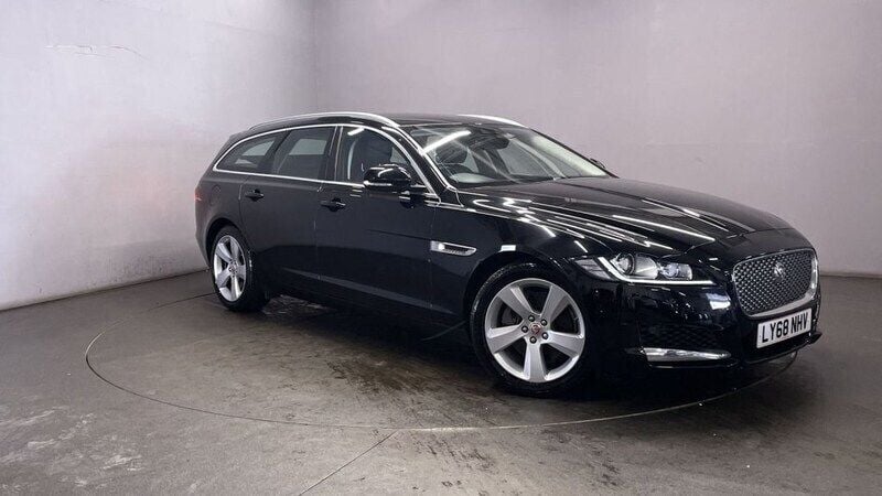 Black Used 2018 Jaguar XF Sportbrake Portfolio Estate | £16,299 (Good price) - Image 1/4