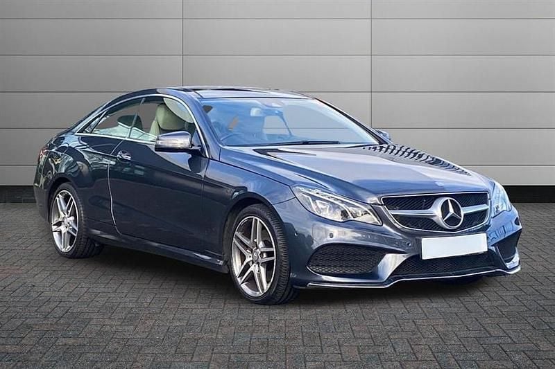Used Mercedes E220 AMG Line Premium 177 HP (130 kW) 2015 Grey Coupe