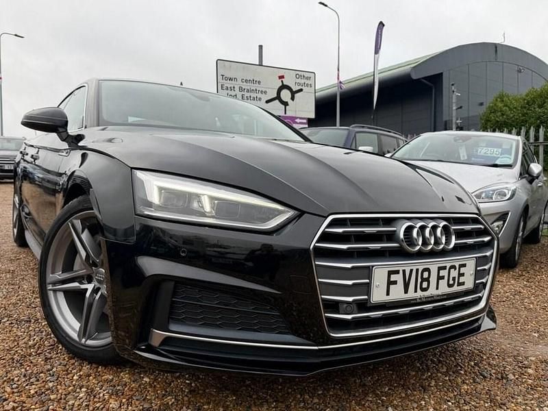 Black Used 2018 Audi A5 Sportback S-Line Hatchback | £16,250 (Good price) - Image 1/3