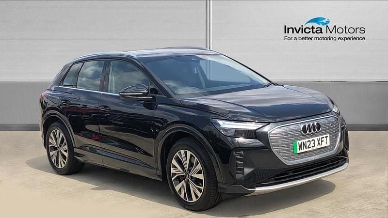 Black Used 2023 Audi Q4 e-tron Sport SUV | £23,500 (Good price) - Image 1/4
