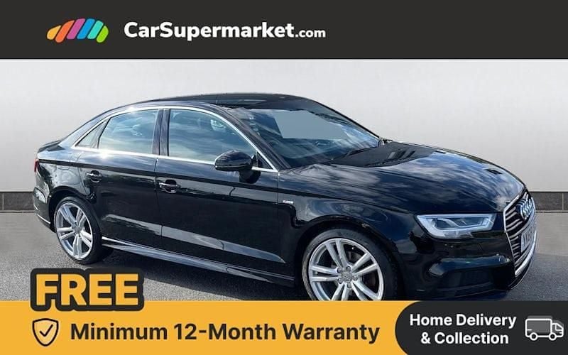 Black Used 2018 Audi A3 S-Line Sedan | £13,397 (Good price) - Image 1/4