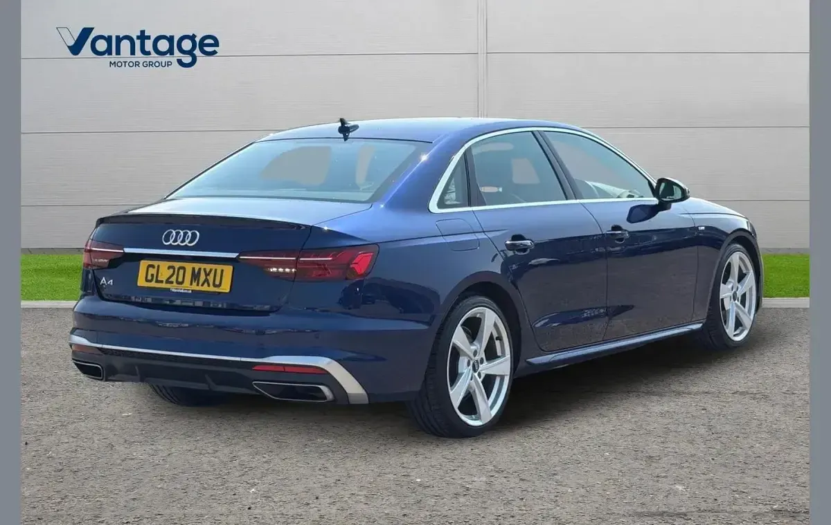 Used Audi A4 S-Line 187 HP (137 kW) 2020 Blue Sedan