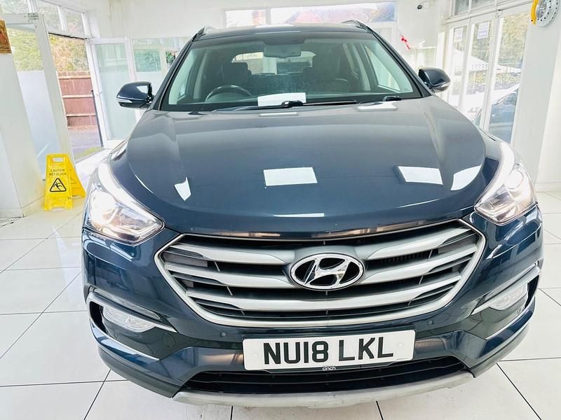 Used Hyundai Santa Fe Premium 2018 Blue SUV