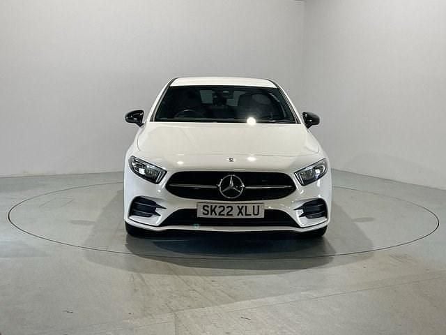 Used Mercedes A250 AMG line 218 HP (160 kW) 2022 White Hatchback
