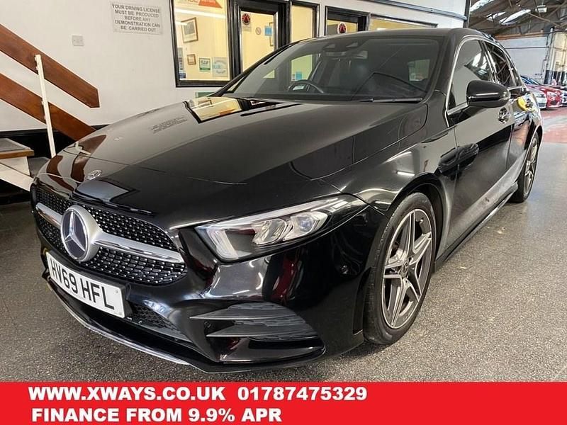 Used Mercedes A190 AMG line 2019 Black Hatchback
