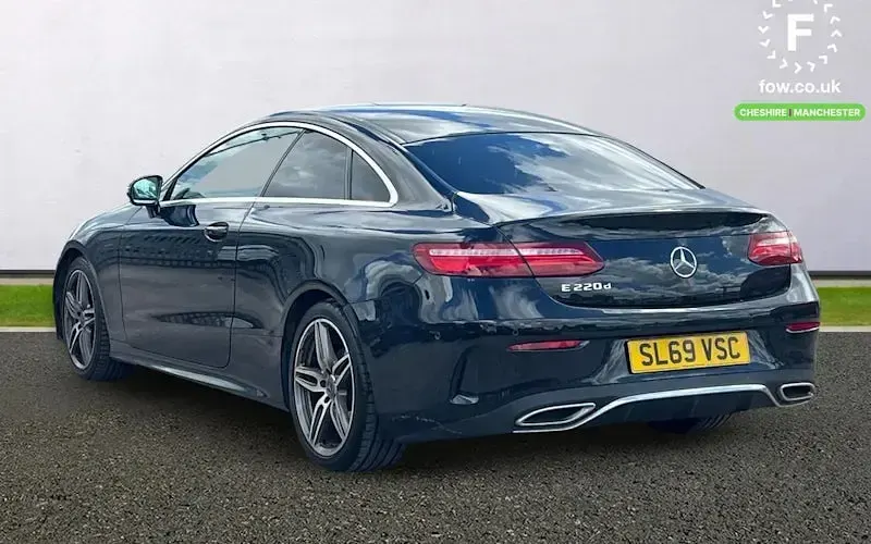 Used Mercedes E220 AMG Line Premium 194 HP (142 kW) 2020 Black Coupe