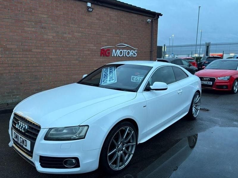 White Used 2011 Audi A5 S-Line Coupe | £5,795 (Fair price) - Image 1/4