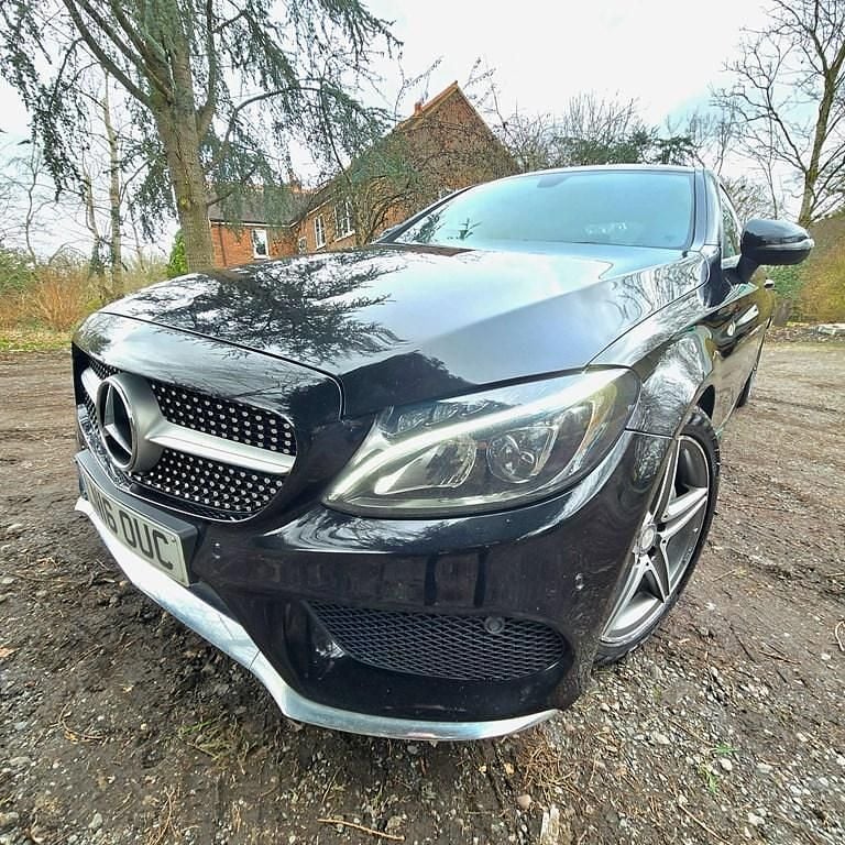 Used Mercedes C220 AMG line 2016 Black Coupe