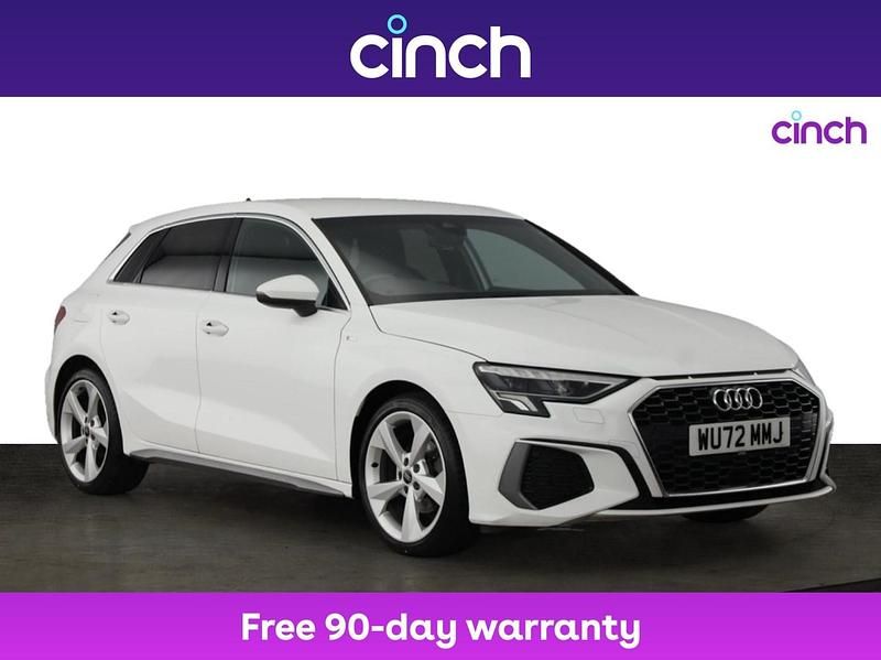 White Used 2022 Audi A3 S-Line Hatchback | £19,949 (Fair price) - Image 1/3