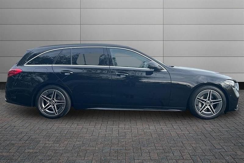 Used Mercedes C300 AMG line 265 HP (194 kW) 2023 Obsidian black Estate