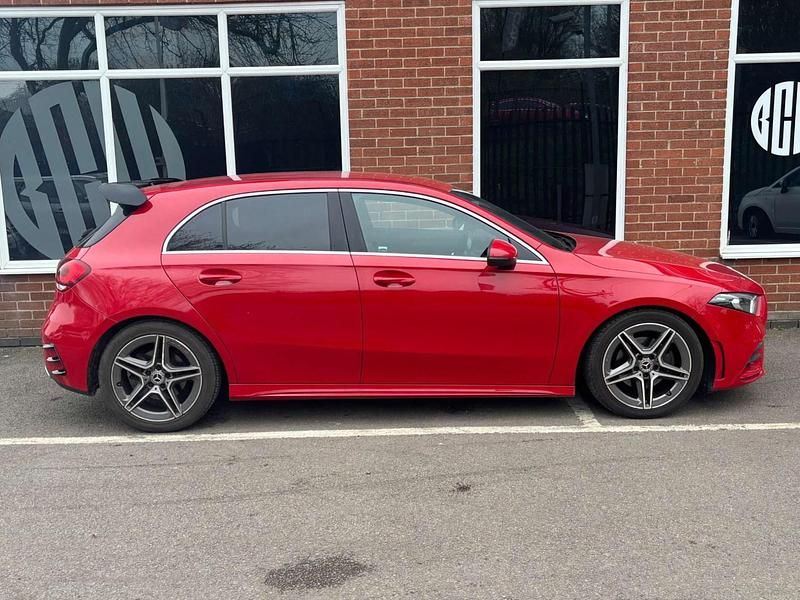 Used Mercedes A200 AMG line 163 HP (119 kW) 2019 Red Hatchback