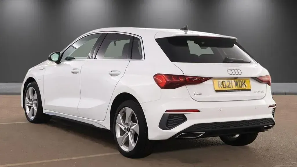 Used Audi A3 e-tron S-Line 2021 White Hatchback