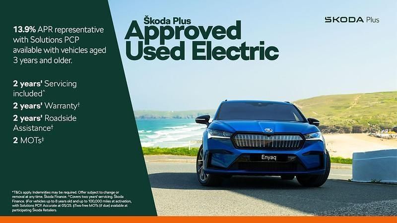 Blue Used 2021 Skoda Enyaq iV SUV | £21,719 (Fair price) - Image 1/4