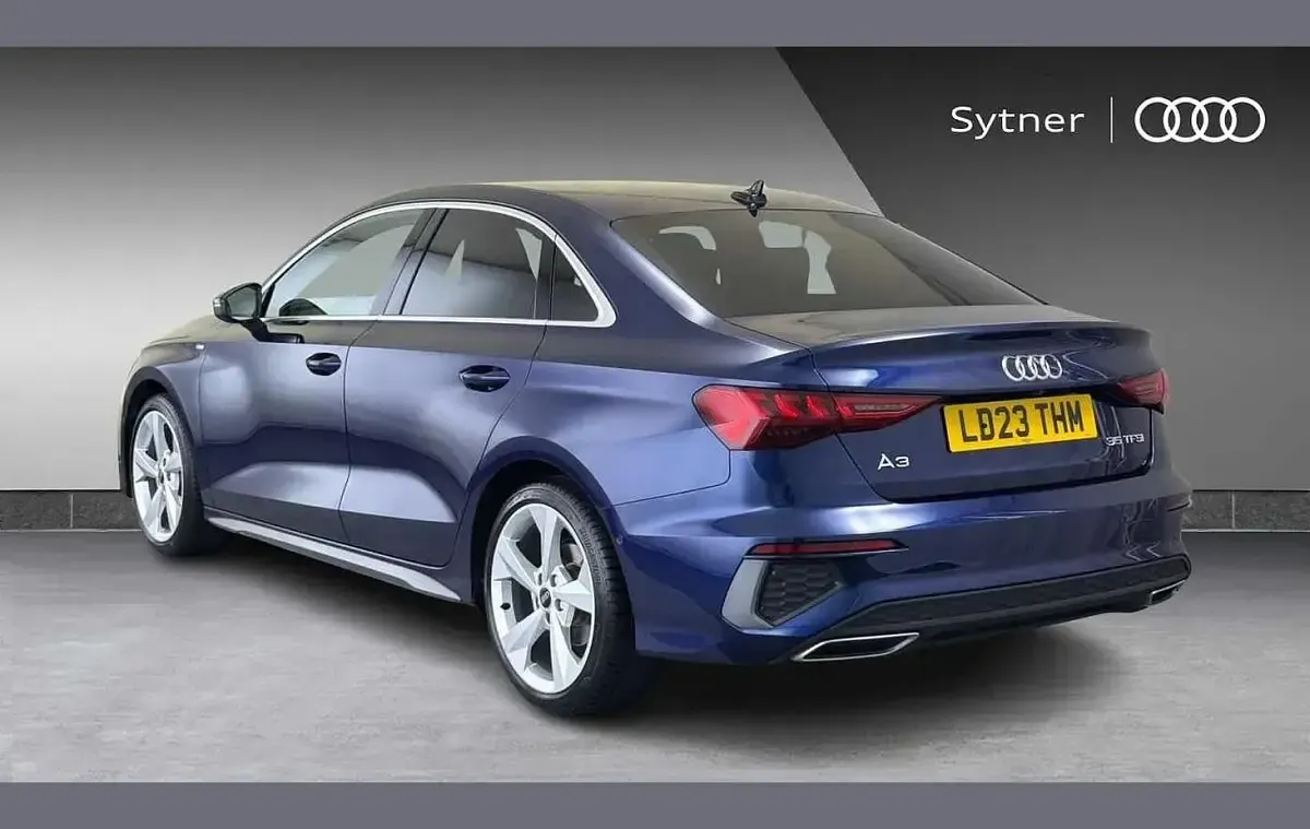 Used Audi A3 S-Line 147 HP (108 kW) 2023 Blue Sedan