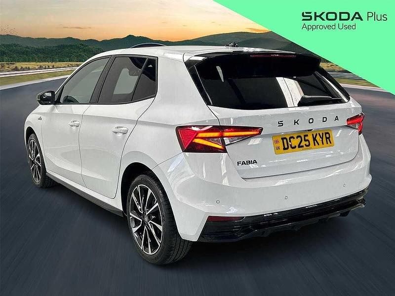 Used Skoda Fabia Monte Carlo 85 HP (62 kW) 2025 Moon white metallic Hatchback