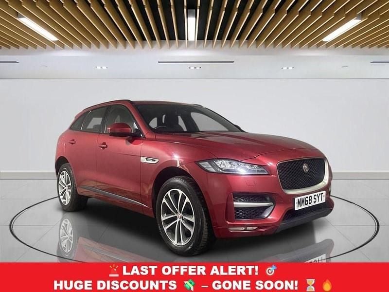 Red Used 2018 Jaguar F-Pace R-Sport SUV | £15,299 (Good price) - Image 1/4