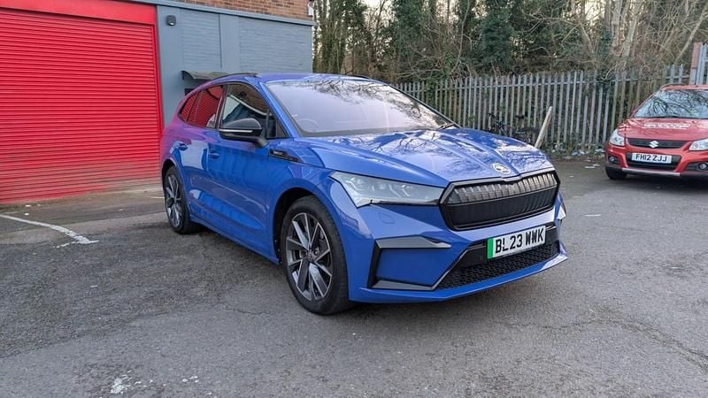 Used Skoda Enyaq iV SportLine 194 kW (265 HP) 2023 Blue SUV