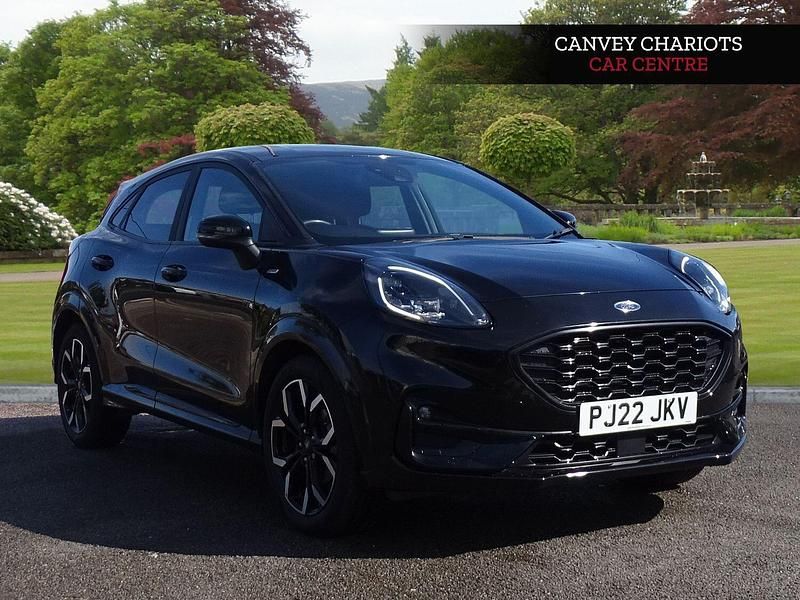 Black Used 2022 Ford Puma ST-Line X Hatchback | £16,300 (Good price) - Image 1/4