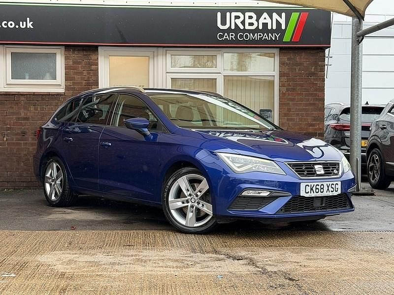 Blue Used 2018 Seat Leon FR Sport Estate | £8,950 (Good price) - Image 1/4