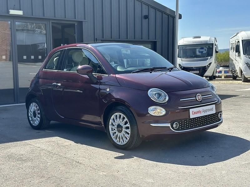 Used Fiat 500 Lounge 69 HP (50 kW) 2018 Red Hatchback