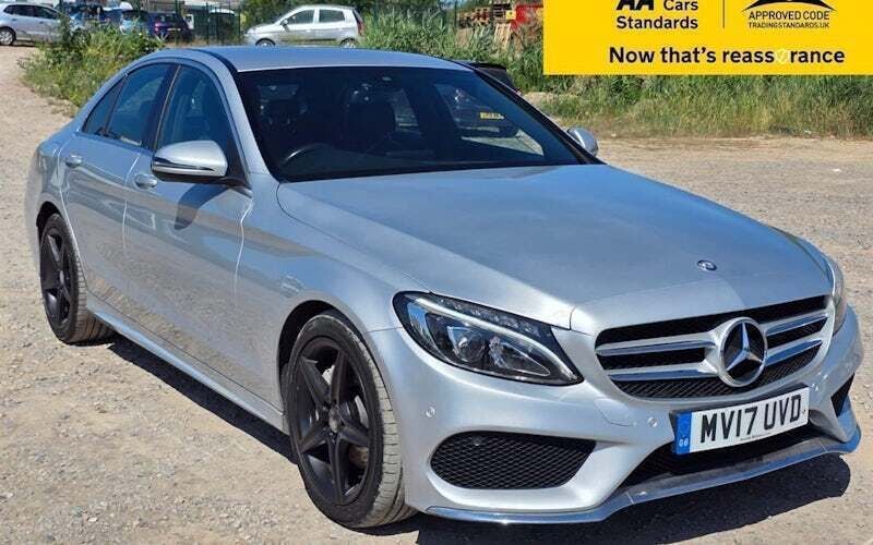 Silver Used 2017 Mercedes C220 AMG line Sedan | £11,880 (Good price) - Image 1/4