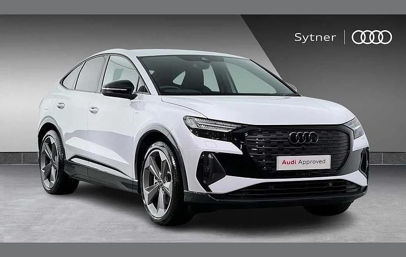 White Used 2024 Audi Q4 Sportback e-tron Black Edition SUV | £38,000 - Image 1/4