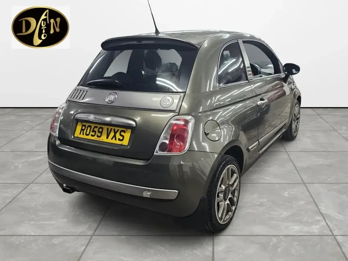 Used Fiat 500 69 HP (50 kW) 2009 Green Cabriolet