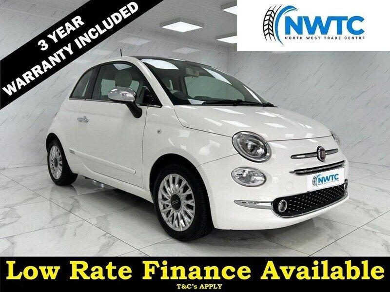 White Used 2016 Fiat 500 Lounge Hatchback | £6,195 (Fair price) - Image 1/3