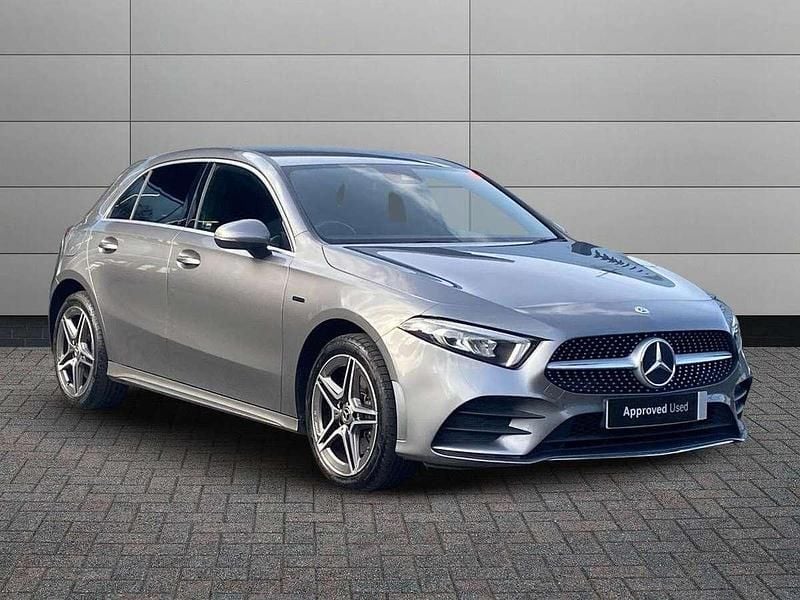 Mountain grey Used 2020 Mercedes A250 AMG line Hatchback | £15,150 (Fair price) - Image 1/4