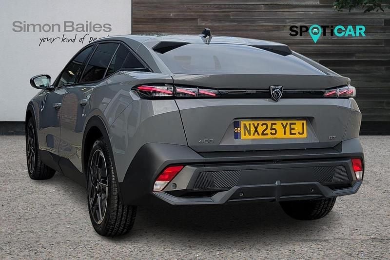 Grey New 2025 Peugeot 408 GT Sedan | £27,995 - Image 1/4