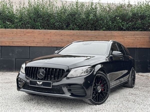 Black Used 2019 Mercedes C220 AMG line Estate | £20,990 (Expensive) - Image 1/4
