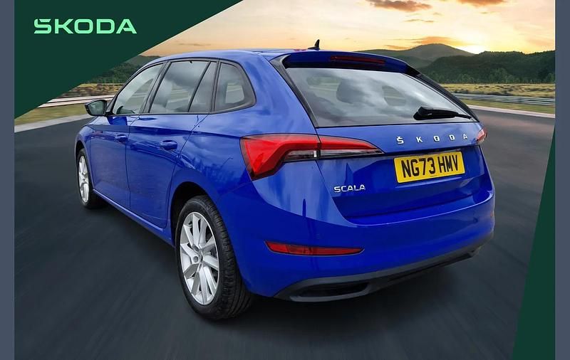 Used Skoda Scala SE L 108 HP (79 kW) 2023 Blue Hatchback
