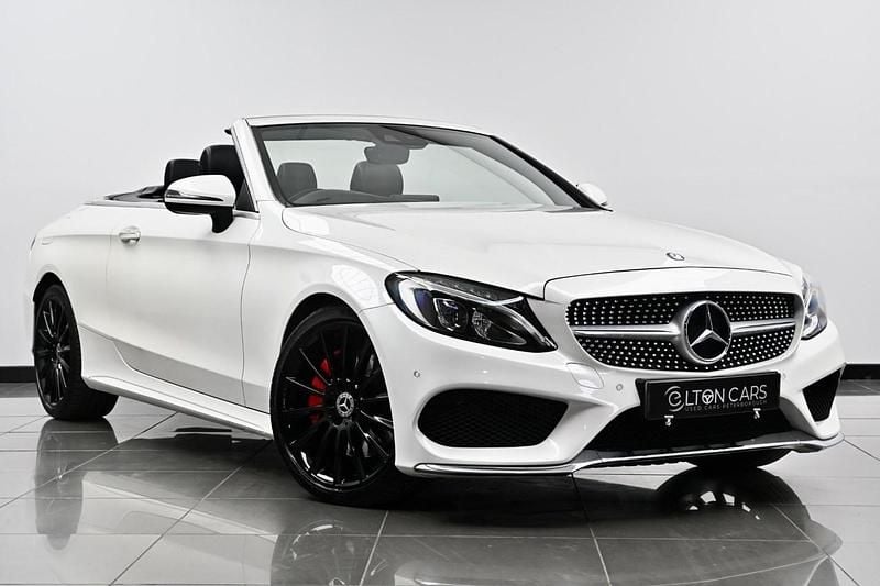 White Used 2017 Mercedes C250 AMG line Cabriolet | £17,995 (Fair price) - Image 1/4