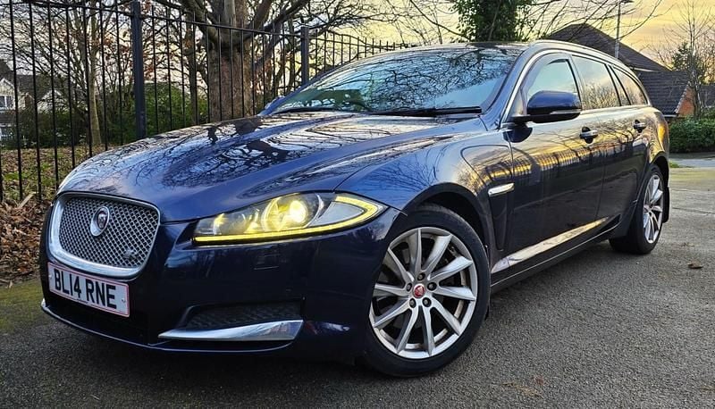 Blue Used 2014 Jaguar XF Sportbrake Premium Luxury Estate | £7,690 (A bit pricey) - Image 1/4