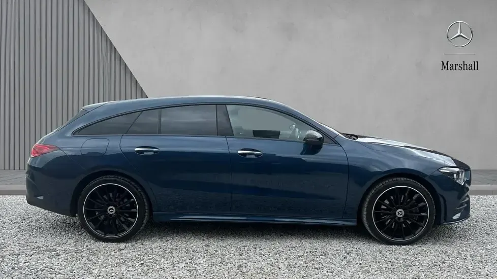 Used Mercedes CLA250 AMG Line Premium Plus 218 HP (160 kW) 2023 Blue Coupe