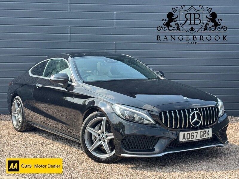 Black Used 2017 Mercedes C220 AMG line Coupe | £12,999 (Fair price) - Image 1/3