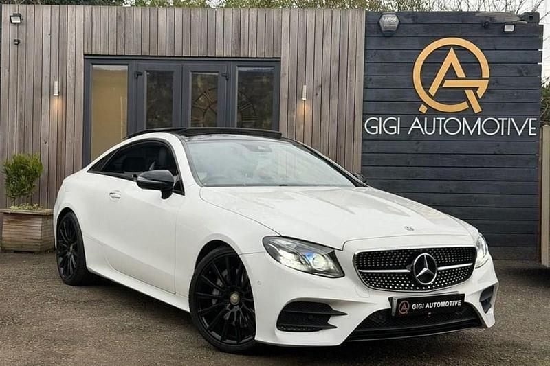 Used Mercedes E300 AMG Line Premium Plus 245 HP (180 kW) 2018 White Coupe