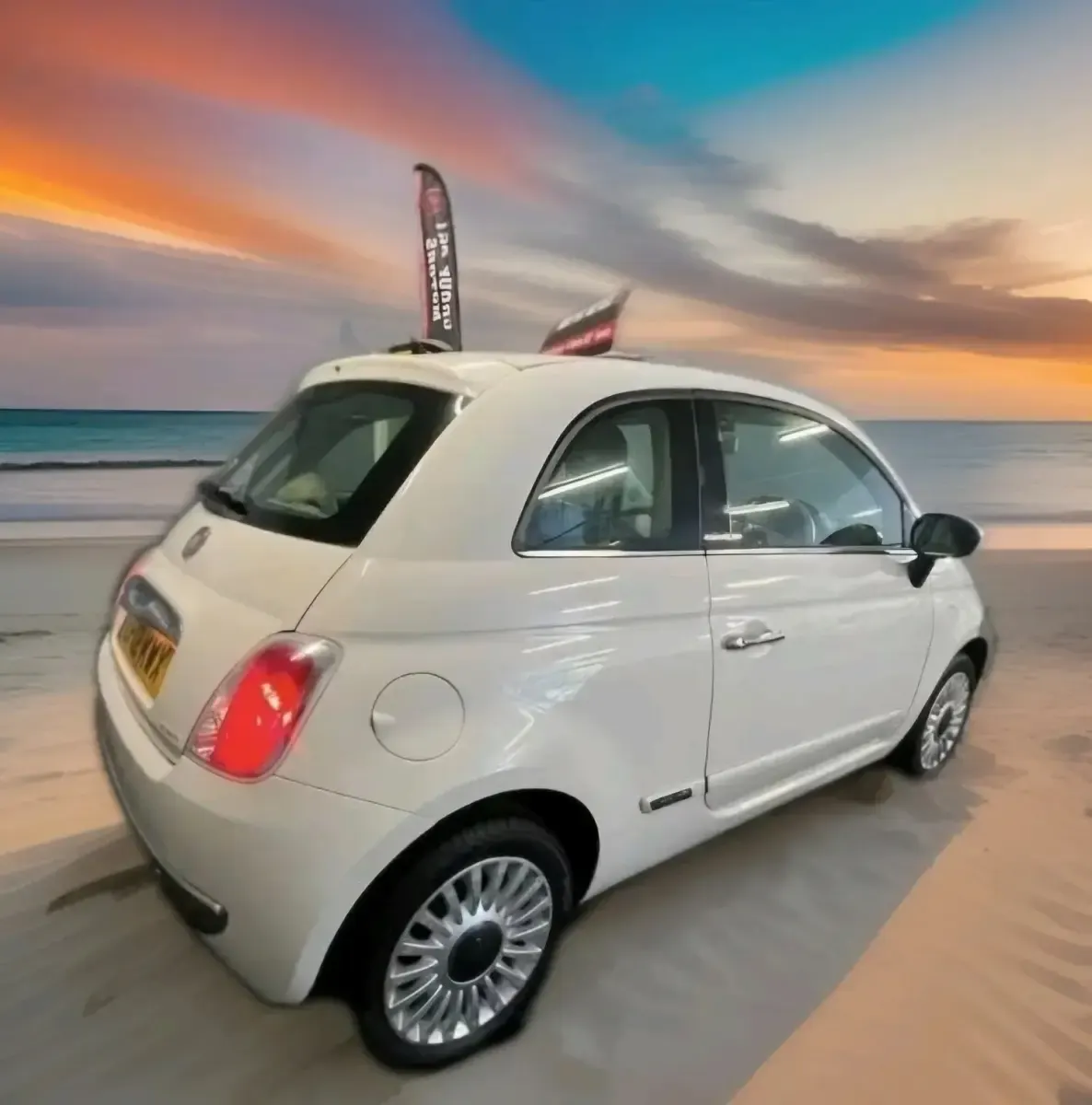 Used Fiat 500 Lounge 69 HP (50 kW) 2012 White Hatchback