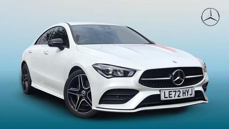 White Used 2023 Mercedes CLA200 AMG Line Premium Coupe | £24,995 (Fair price) - Image 1/4