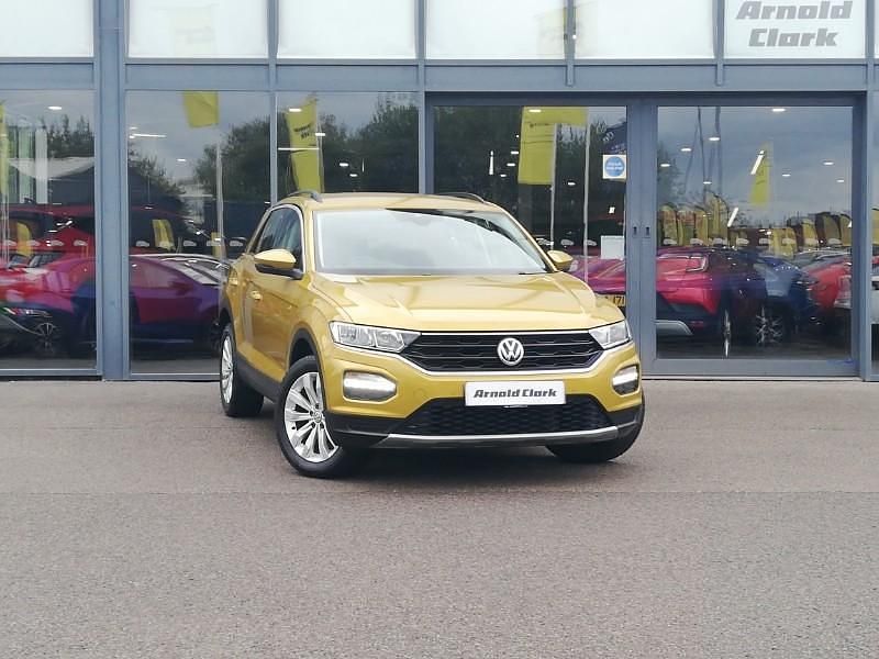 Yellow Used 2019 VW T-Roc SE SUV | £15,998 (Fair price) - Image 1/4