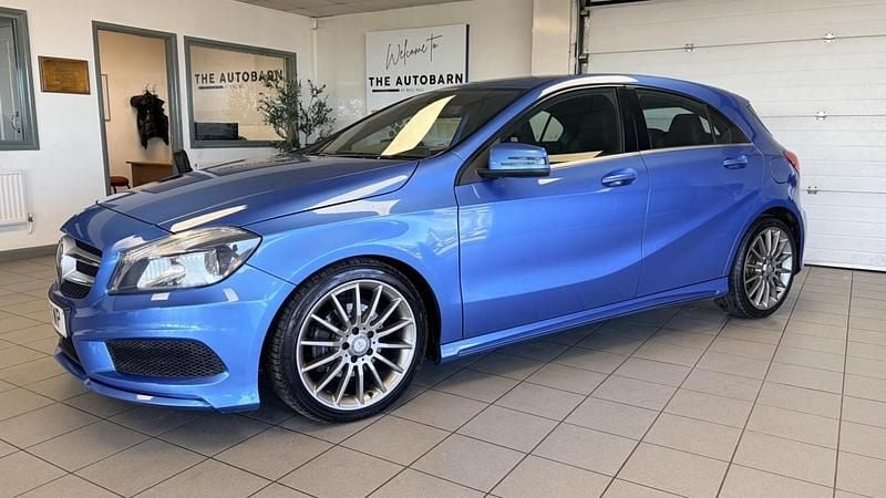 Used Mercedes A200 AMG 136 HP (100 kW) 2014 Blue Hatchback