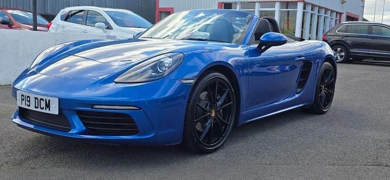 Used Porsche Boxster 2018 Blue Cabriolet