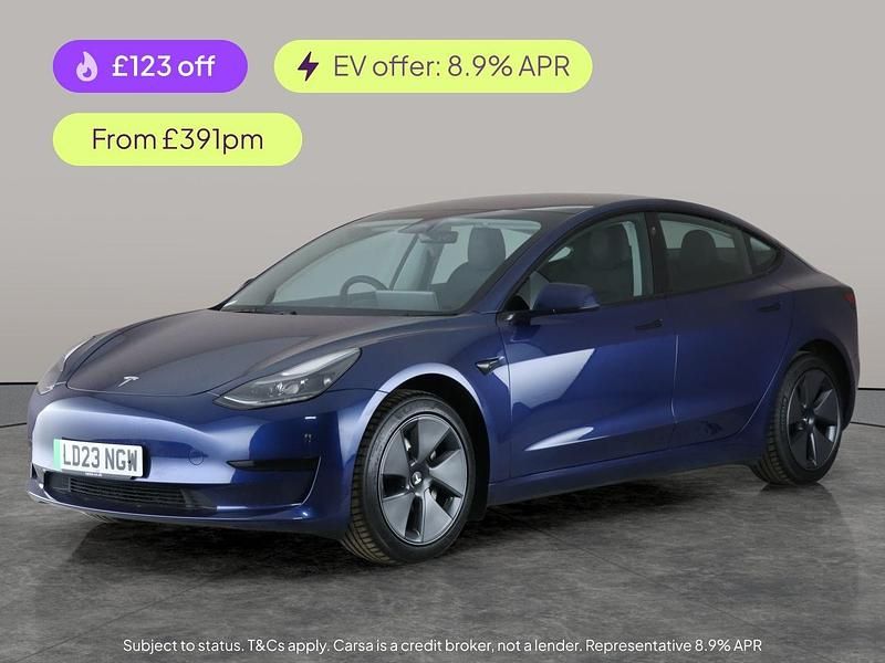 Blue Used 2023 Tesla Model 3 RWD Sedan | £21,935 (Fair price) - Image 1/2