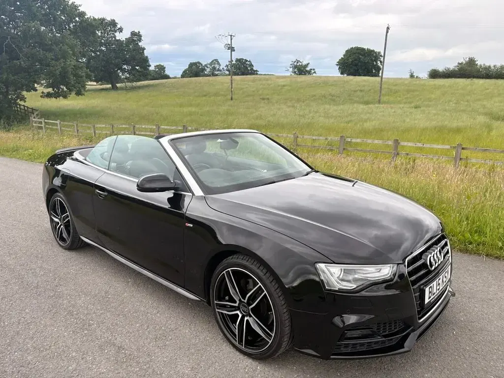 Used Audi A5 Cabriolet S-Line 177 HP (130 kW) 2015 Black Cabriolet