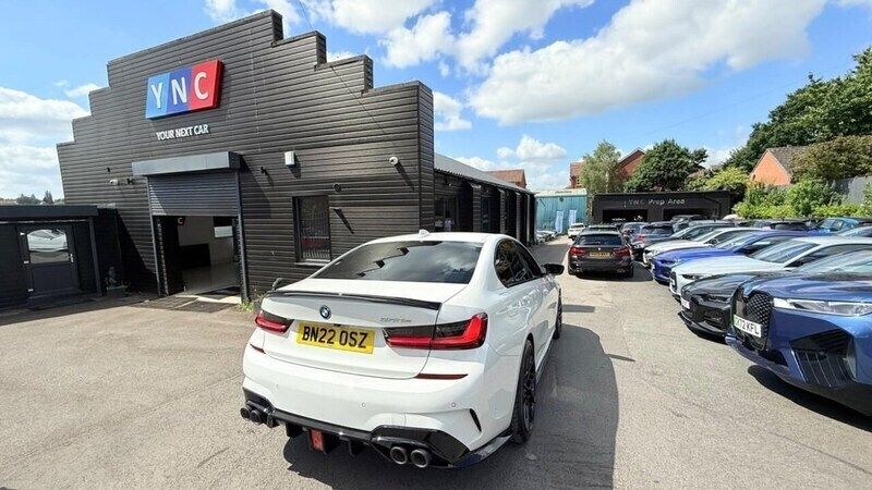 White Used 2022 BMW 330e M Sport Sedan | £22,991 (Fair price) - Image 1/4