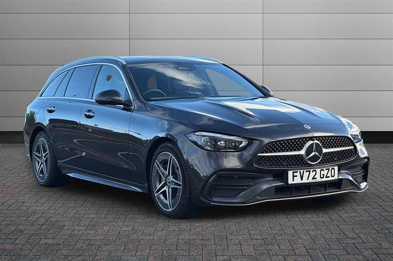 Graphite grey Used 2023 Mercedes C300e AMG Line Premium Plus Estate | £27,995 (Super price) - Image 1/4